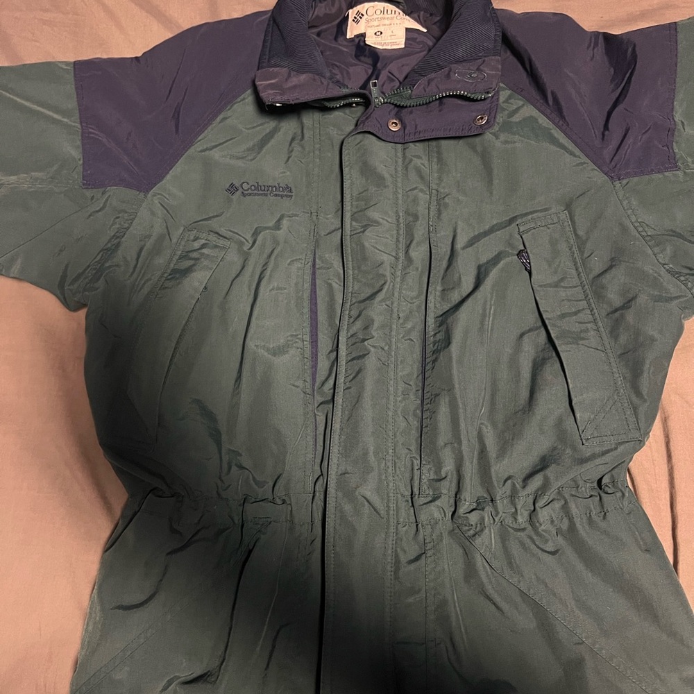 Columbia Men's Forest and Navy Performance Jacket